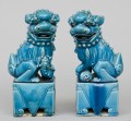 Chinese Pair Turquoise Foo Dogs