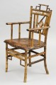 English Antique Bamboo Armchair in the Style of the Brighton Pavilion, Circa 1870