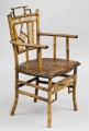 English Antique Bamboo Armchair in the Style of the Brighton Pavilion, Circa 1870