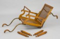 Antique Campaign Folding Armchair, Maker: J. Alderman, London, Circa 1870