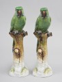 Pair Porcelain Parrots