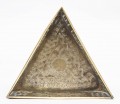 Pierced Brass Triangular Coaster