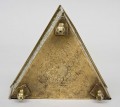 Pierced Brass Triangular Coaster