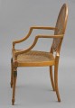 Late 19th Century Hepplewhite Revival Satinwood Armchair, Circa 1880