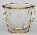 French Glass Ice Bucket, Circa 1940