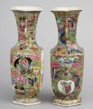 Chinese Pair of Mandarin Vases, Circa 1825