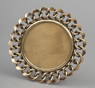 Round Brass Ring Frame, Circa 1880