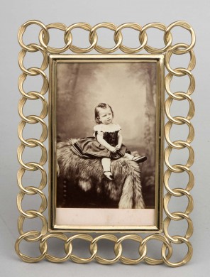 Rectangular Brass Photo Frame, Circa 1890