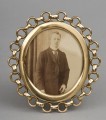 Oval Brass Ring Frame, Circa 1890