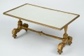 Antique French Carved Giltwood Mirrored Coffee Table