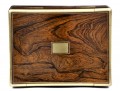 Antique Rosewood Brass Bound Jewelry Box, Circa 1825