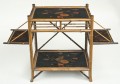 Bamboo Japanned Side Tray Table, Circa 1890