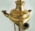 Brass Lucerne Oil Lamp, Circa 1850
