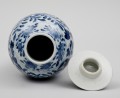 Chinese Baluster Vase & Lid