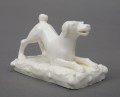 Staffordshire Porcelain Dog Paperweight