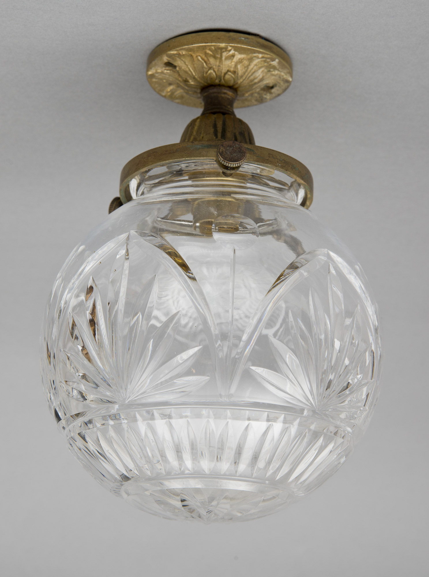 Antique Cut-Glass Ceiling Light | Antique Light Fixtures