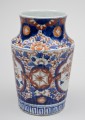 Imari Ribbed Open Vase, Circa 1860