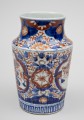 Imari Ribbed Open Vase, Circa 1860