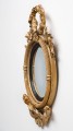 Period Federal Giltwood Convex Mirror with Hippocampus