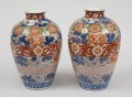 Pair Imari Open Vases