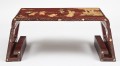 Red Lacquer Chinese Low Table
