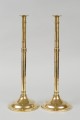 Pair of Antique Brass Pulpit Candlesticks