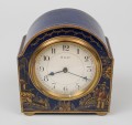 Blue Chinoiserie Desk Clock, Circa 1910