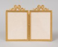 French Gilded Double Photo Frame