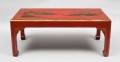 Chinoiserie Red Lacquered Coffee Table