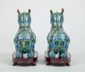 Antique Chinese Cloisonne Incense Burner Horse Boxes