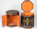 Pair Anglo Indian Papier Mache Low End Tables