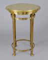 French Bronze Round Gueridon Table