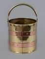 Copper and Brass Coal Bucket
