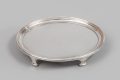 Silver Plate Oval Card Tray