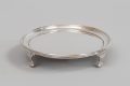 Silver Plate Oval Card Tray