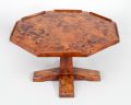 English Arts and Crafts Yew Wood Lazy Susan