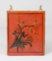 Harequin Pair of Chinoiserie Red Lacquered Side Tables