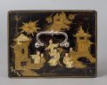 Rare French Chinoiserie Lacquered Strong Box