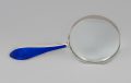 Magnifying Glass with Sterling and Cobalt Enamel Handle
