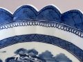 Chinese Export Blue and White Scalloped Bowl