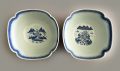 Pair Chinese Blue & White Square Salad Bowls