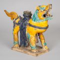 Chinese Sancai Glazed Ceramic Guardian Lion