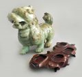 Chinese Carved Jade Buddhistic Lion