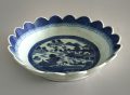 Antique Chinese Canton Blue and White Bowl