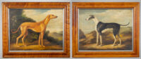 Greyhound Paintings by William Skilling (1862-1964), a Pair