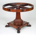 Charles X Mahogany and Marble Gueridon or Center Table