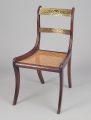 Regency Simulated Rosewood & Brass Trafalgar Side Chair
