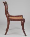 Regency Simulated Rosewood & Brass Trafalgar Side Chair