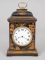 English Chinoiserie Lacquered Desk Clock