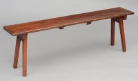 Anglo-Indian Antique Folding Army & Navy Bench, Circa 1890-Main Angled View